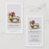 ヴィンテージカラーカメラ名刺 名刺 (正面/裏面)