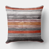 ヴィンテージカラーストライプズウッドルック#4 クッション (裏面)