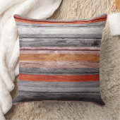 ヴィンテージカラーストライプズウッドルック#4 クッション (ブランケット)