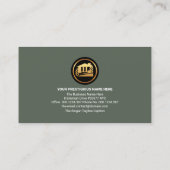 ヴィンテージカラーハンドイマンツール建築ビルダ 名刺 (裏面)