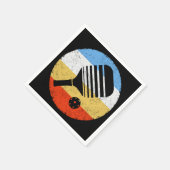 ヴィンテージカラーレトロピックボール スタンダードカクテルナプキン (角)