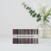 ヴィンテージカラー木目#4 名刺 (スタンド正面)