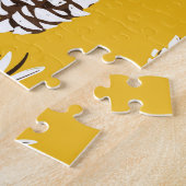 ヴィンテージカラー秋の自然要素 ジグソーパズル (側面)