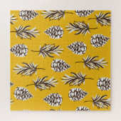 ヴィンテージカラー秋の自然要素 ジグソーパズル (横)