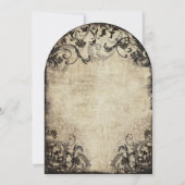 ヴィンテージカリグラフィースクリプトフレアウェディング 招待状 (裏面)