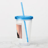 ヴィンテージカリコキッテンイラストレーション アクリルタンブラー (左)