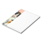 ヴィンテージカリコキッテンイラストレーション ノートパッド (回転)