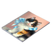 ヴィンテージカリコキッテンイラストレーション ノートブック (左側)