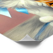 ヴィンテージカリコキッテンイラストレーション ポスター (角)