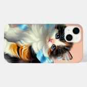 ヴィンテージカリコキッテンイラストレーション Case-Mate iPhoneケース (裏面 (横))