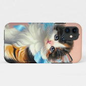 ヴィンテージカリコキッテンイラストレーション Case-Mate iPhoneケース (裏面(横))