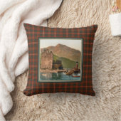 ヴィンテージカリック城クランブルースタータンチェック クッション (ブランケット)