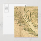 ヴィンテージカリフォルニアの地図(1650) ポストカード (正面/裏面)