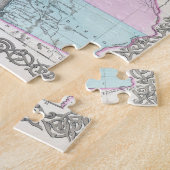 ヴィンテージカリフォルニアの地図（1855年） ジグソーパズル (側面)