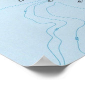 ヴィンテージカリフォルニアの地図（1949年） ポスター (角)