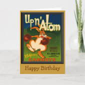 ヴィンテージカリフォルニアカロッツアド誕生日 カード (正面)