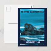 ヴィンテージカリフォルニアコーストトラベルハイウェイ101 ポストカード (正面/裏面)