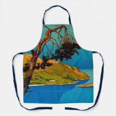 ヴィンテージカリフォルニアコーストトラベル エプロン (正面)