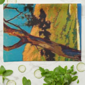 ヴィンテージカリフォルニアコーストトラベル キッチンタオル (折り畳み)