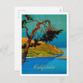 ヴィンテージカリフォルニアコーストトラベル シーズンポストカード (正面/裏面)