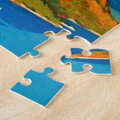 ヴィンテージカリフォルニアコーストトラベル ジグソーパズル (側面)