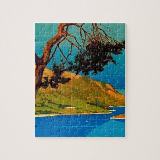 ヴィンテージカリフォルニアコーストトラベル ジグソーパズル (縦)