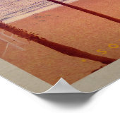 ヴィンテージカリフォルニアサンセットビーチ ポスター (角)