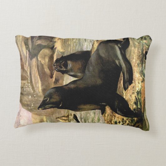 ヴィンテージカリフォルニアシーライオンズバイCE Swan アクセントクッション (裏面)