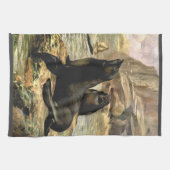 ヴィンテージカリフォルニアシーライオンズバイCE Swan キッチンタオル (横)