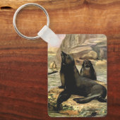 ヴィンテージカリフォルニアシーライオンズバイCE Swan キーホルダー (正面)