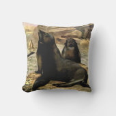 ヴィンテージカリフォルニアシーライオンズバイCE Swan クッション (正面)