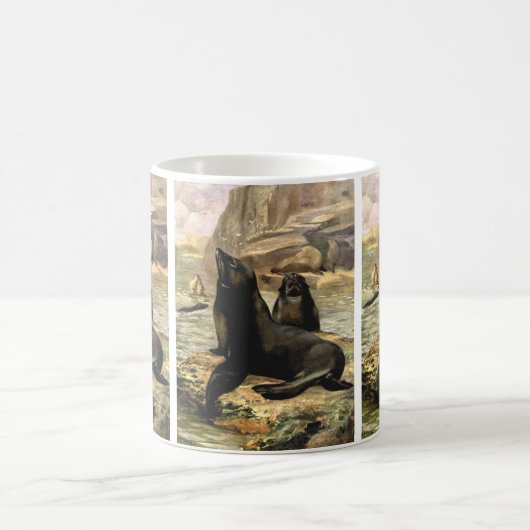 ヴィンテージカリフォルニアシーライオンズバイCE Swan コーヒーマグカップ (中央)