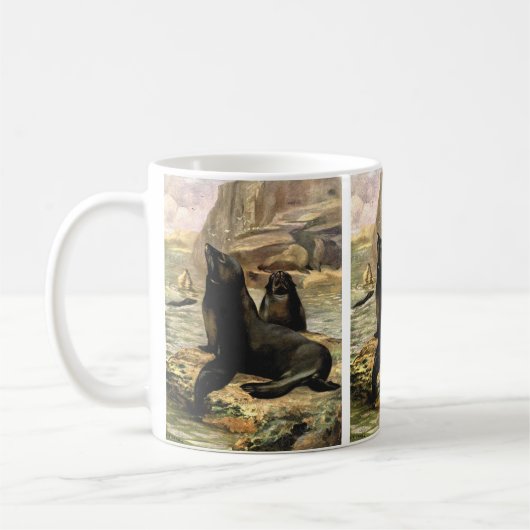 ヴィンテージカリフォルニアシーライオンズバイCE Swan コーヒーマグカップ (左)