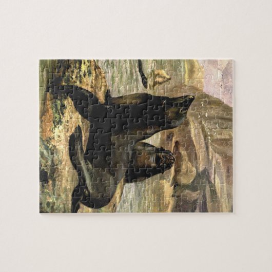 ヴィンテージカリフォルニアシーライオンズバイCE Swan ジグソーパズル (横)