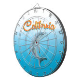 ヴィンテージカリフォルニアトラベルポスター ダーツボード (正面右)