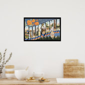 ヴィンテージカリフォルニアトラベルポスター ポスター (キッチン)