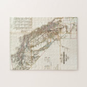 ヴィンテージカリフォルニアネバダヒストリックマップUSA ジグソーパズル (横)