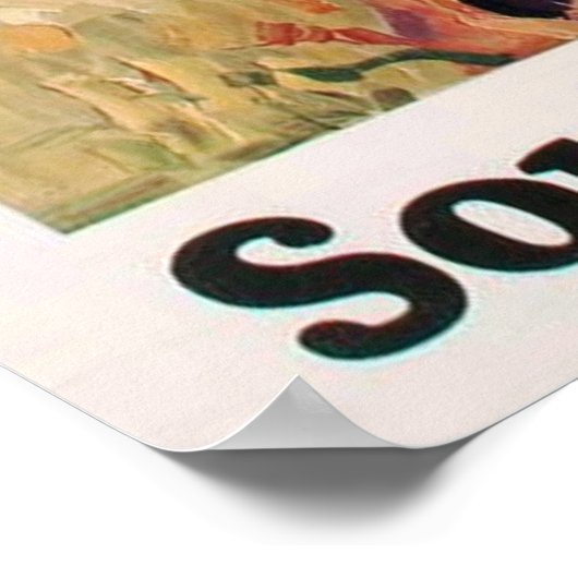 ヴィンテージカリフォルニアビッグツリーズサザンパシフィック ポスター (角)