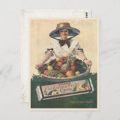 ヴィンテージカリフォルニアフルーツレディ付きポストカード ポストカード (正面/裏面)