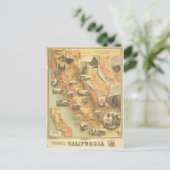 ヴィンテージカリフォルニアポストカード シーズンポストカード (スタンド正面)