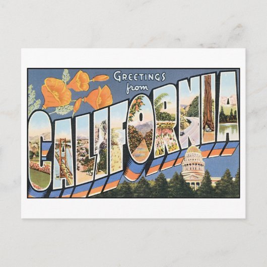 ヴィンテージカリフォルニアポストカード ポストカード (正面)