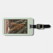 ヴィンテージカリフォルニアレッドウッズトラベル ラゲッジタグ (正面横)