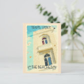 ヴィンテージカリフォルニアヴェニスビーチレトロ旅行 ポストカード (スタンド正面)