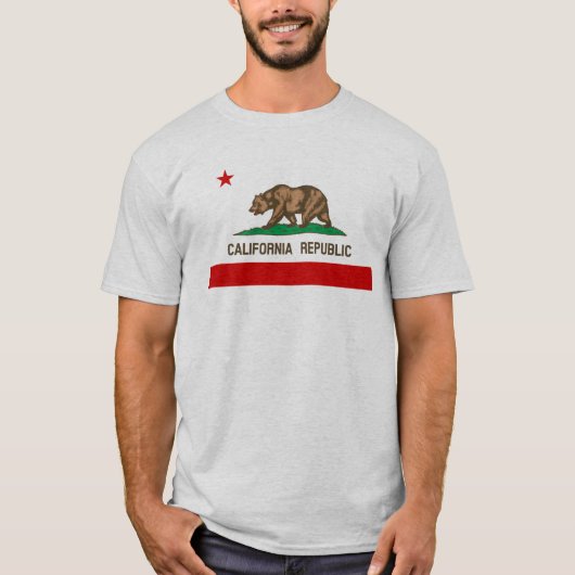 ヴィンテージカリフォルニア共和国国旗 Tシャツ (正面)