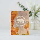 ヴィンテージカリフォルニア共和国旅行はがき ポストカード (スタンド正面)