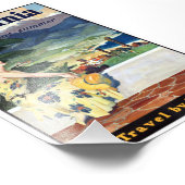 ヴィンテージカリフォルニア夏季旅行ポスター フォトプリント            (角)