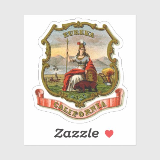 ヴィンテージカリフォルニア州コート・オブ・アームズ シール (シート)