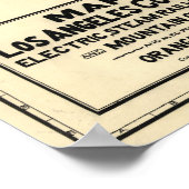 ヴィンテージカリフォルニア州ロサンゼルス郡の地図1912 ポスター (角)