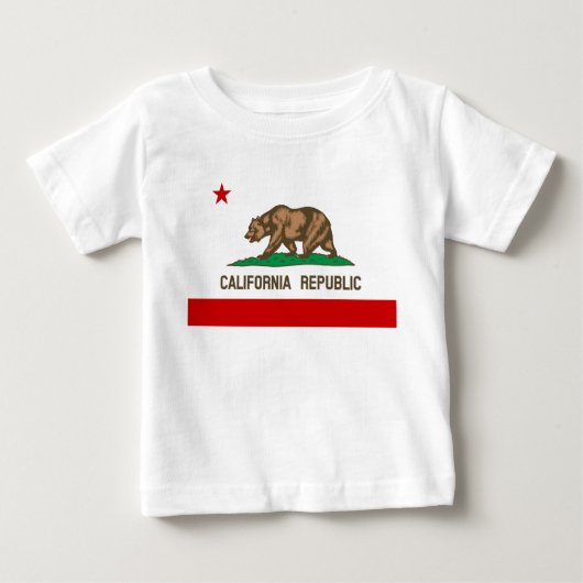 ヴィンテージカリフォルニア州旗 ベビーTシャツ (正面)