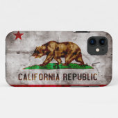 ヴィンテージカリフォルニア旗のiPhone 5の場合 Case-Mate iPhoneケース (裏面(横))